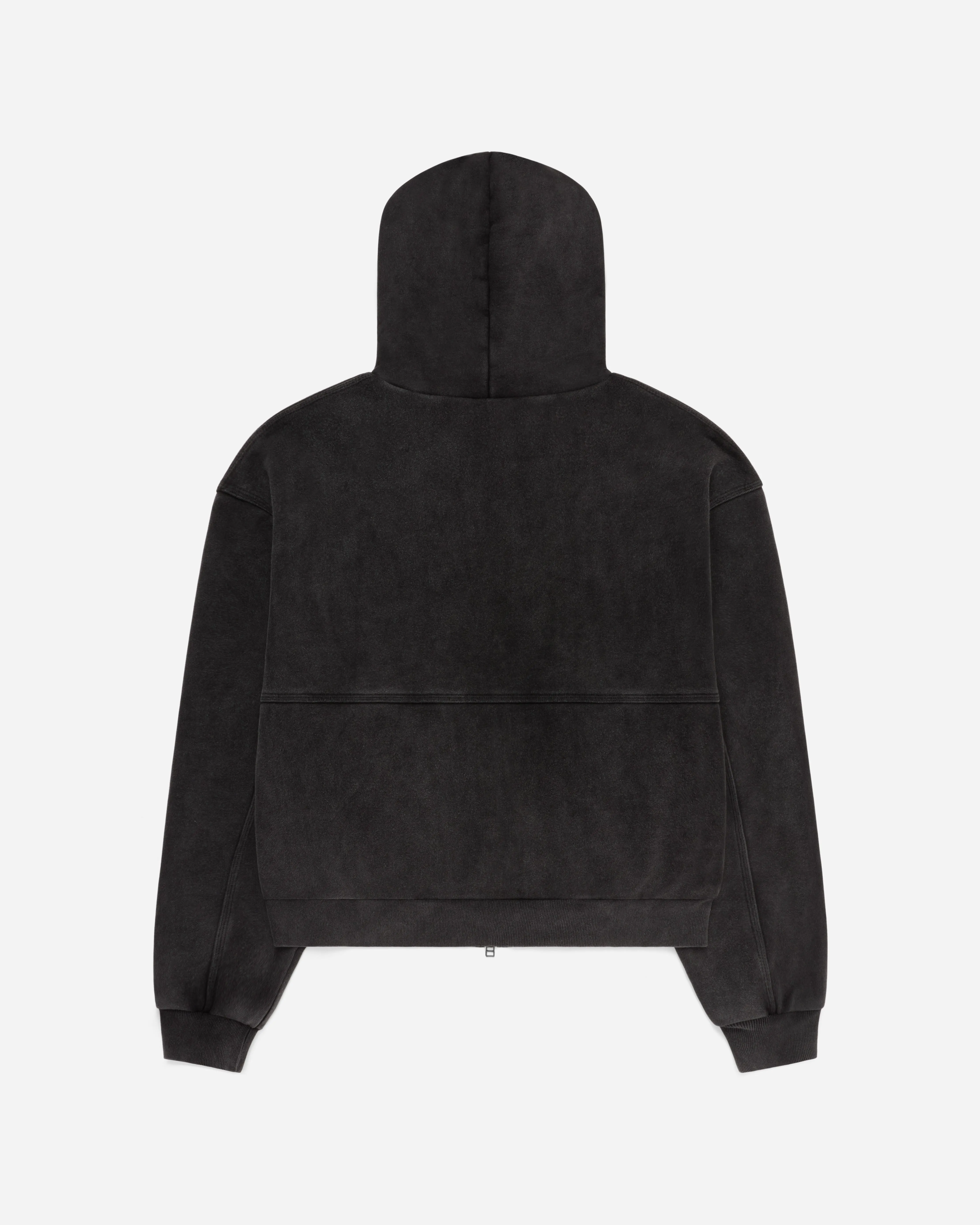 Super Duty Zip Hoodie Washed Black sold by FUGAZI product image thumbnail 3