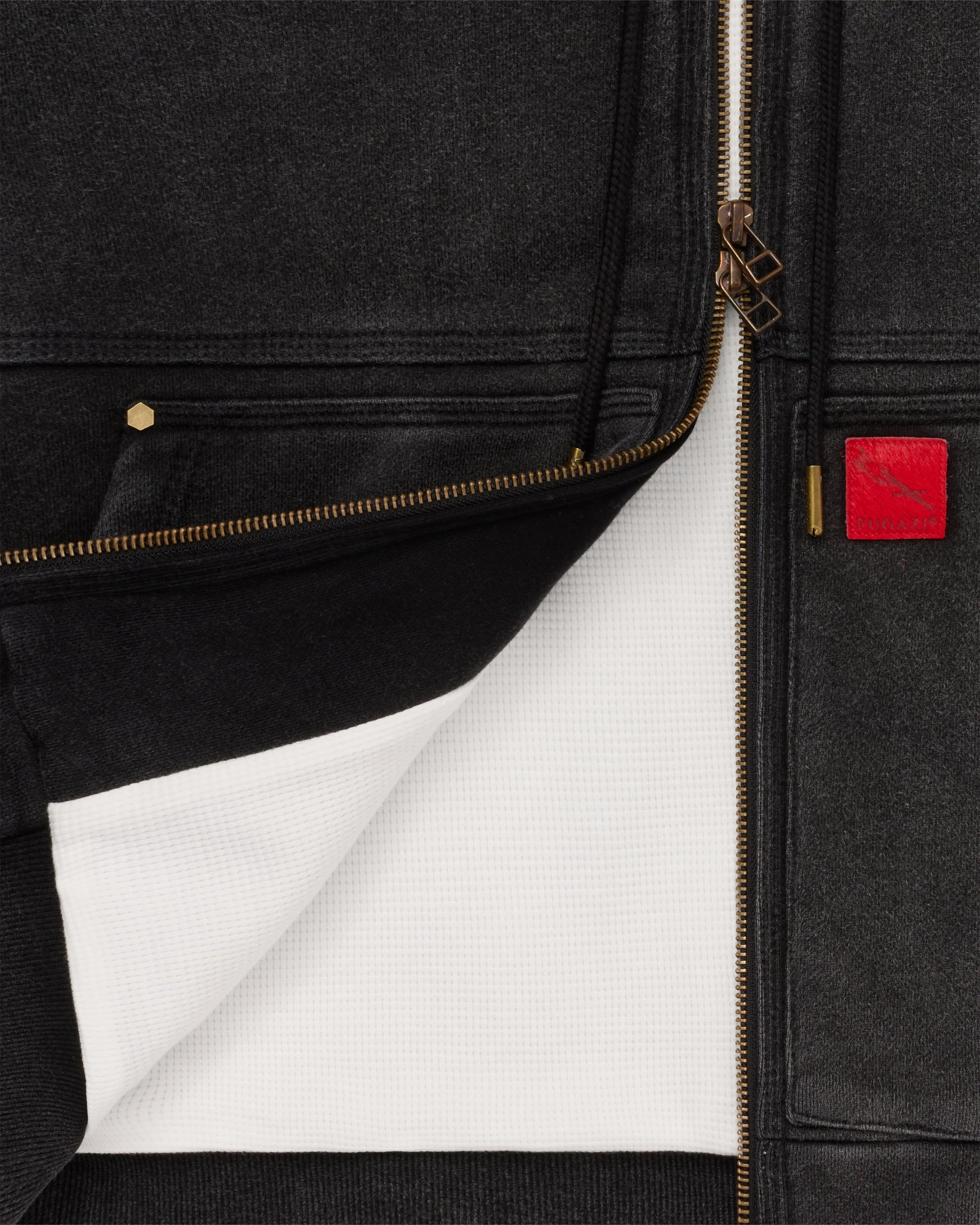 Super Duty Zip Hoodie Washed Black sold by FUGAZI product image thumbnail 2