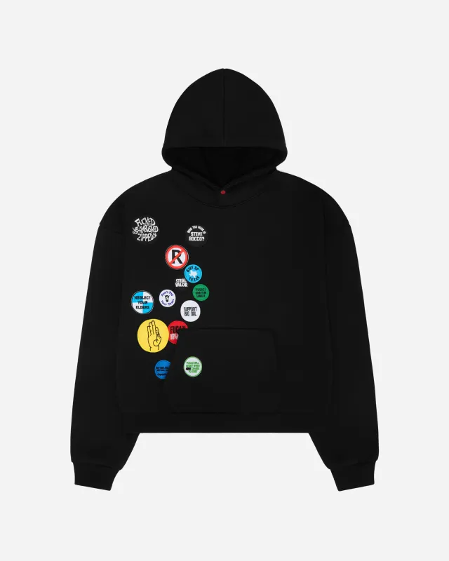 Patch Hoodie Black made by FUGAZI