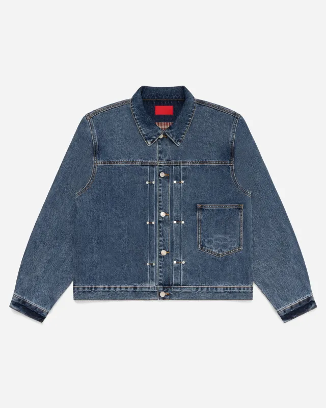 Novelty Denim Jacket Dark Washed sold by FUGAZI