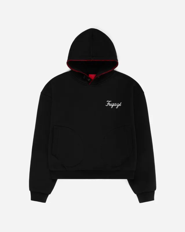 Double Layered Boxing Glove Hoodie Black made by FUGAZI