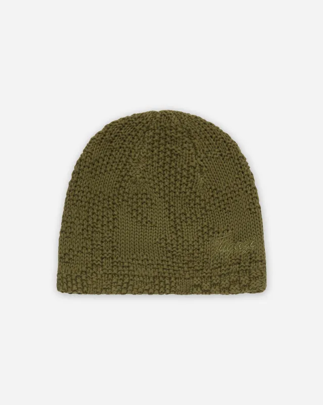 Camotex Beanie Olive made by FUGAZI