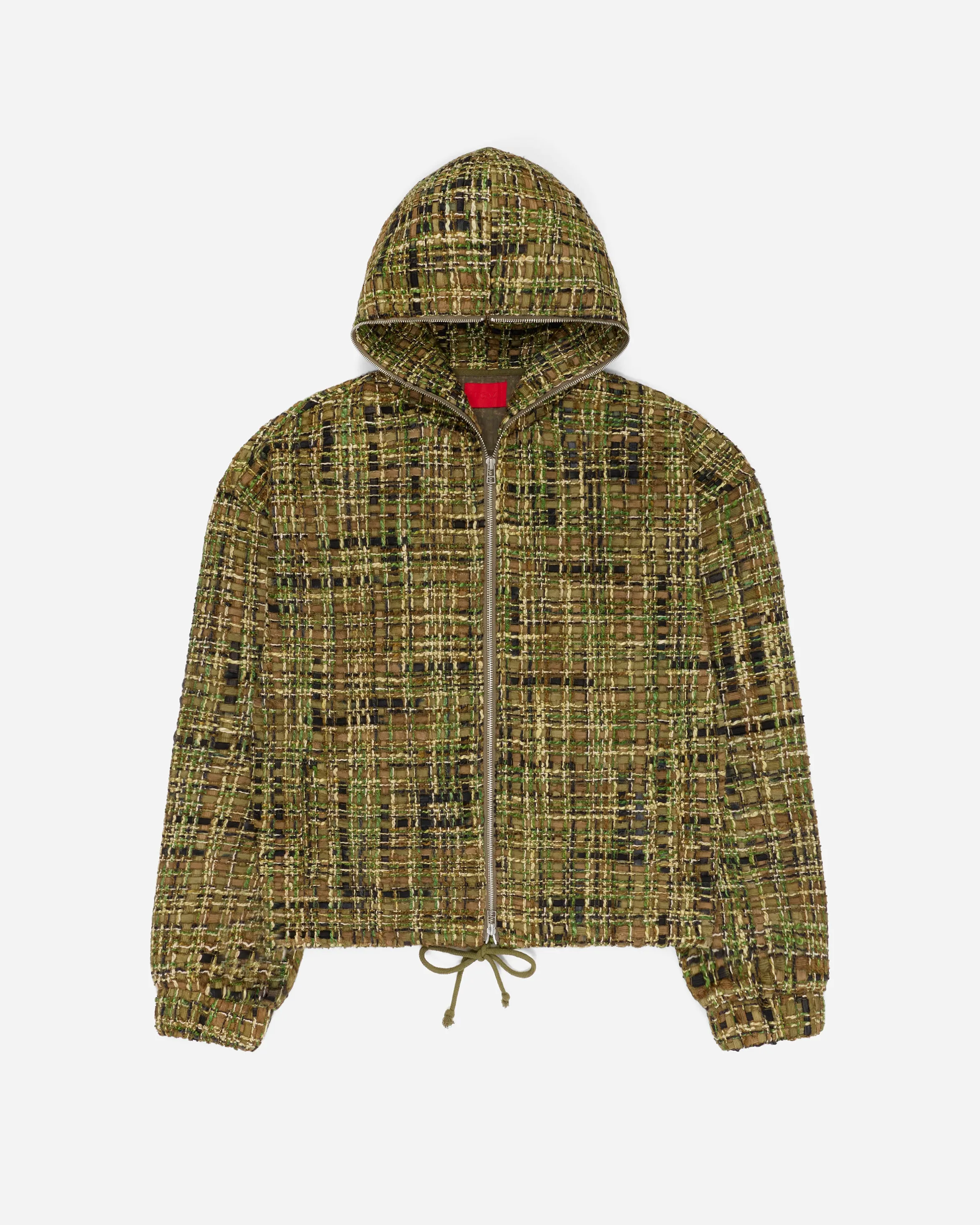 Tweed Zip Hoodie Camo sold by FUGAZI