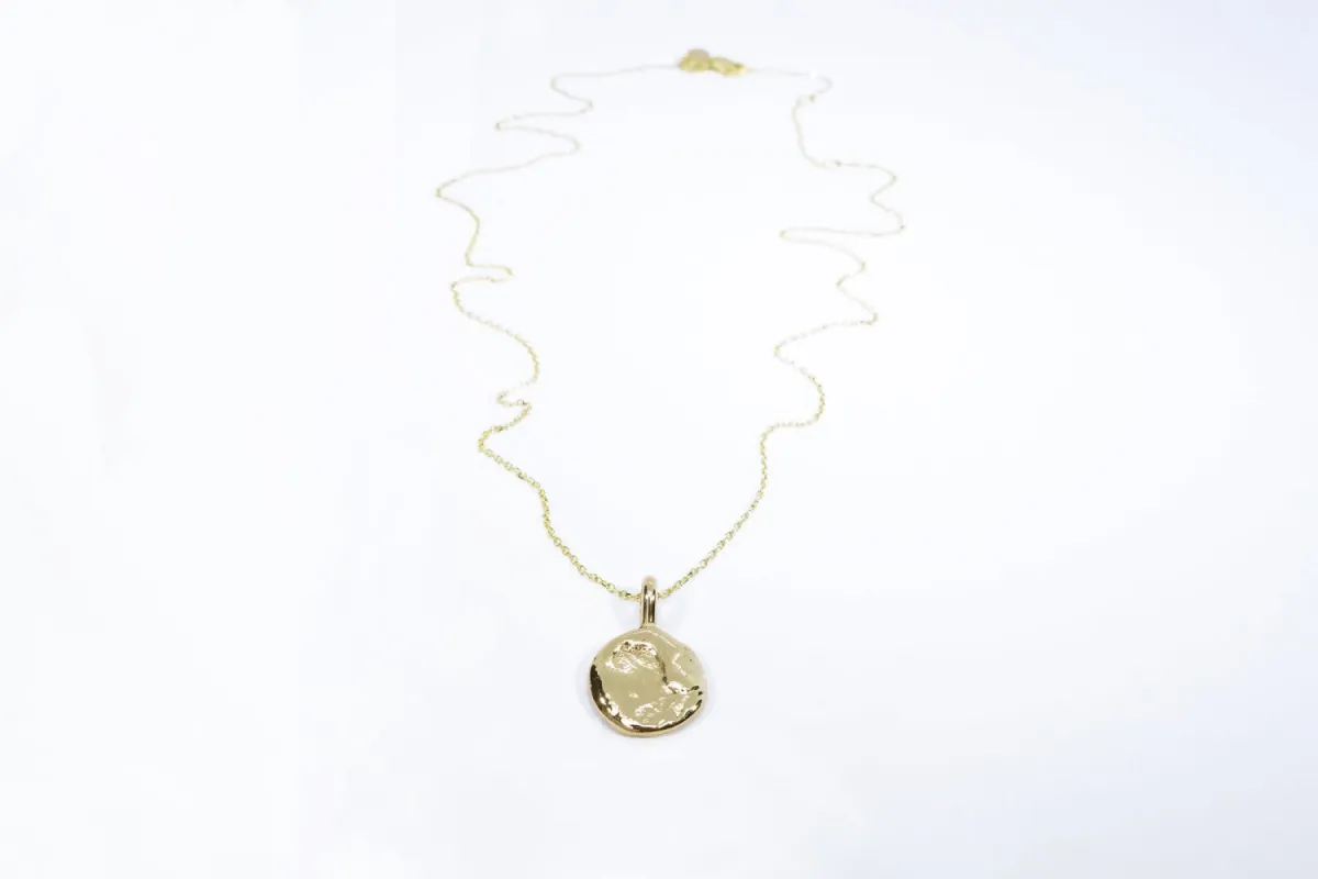 Michael Amulet Necklace in Recycled 14k Gold — Talisman made by Talisman