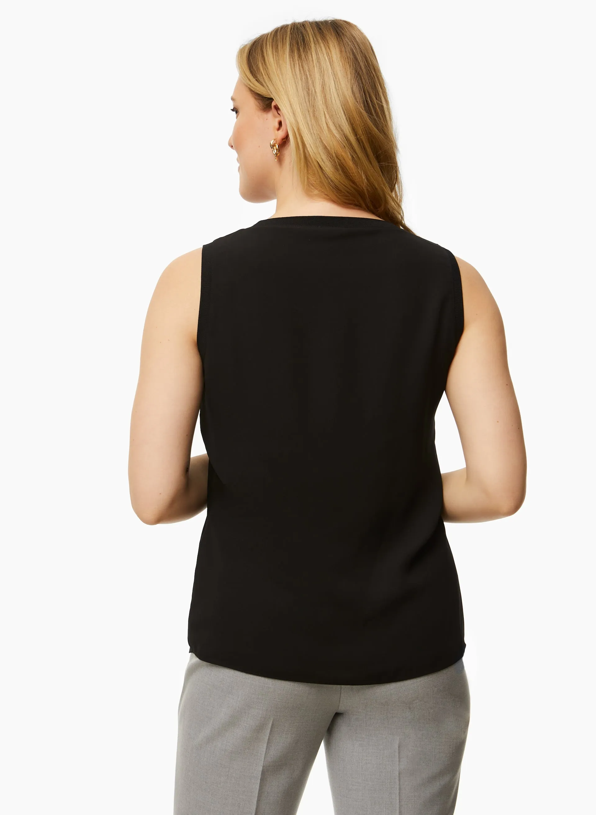 Sleeveless Crepe Blouse sold by Laura product image thumbnail 4