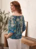 Off-the-Shoulder Paisley Print Top sold by Laura
