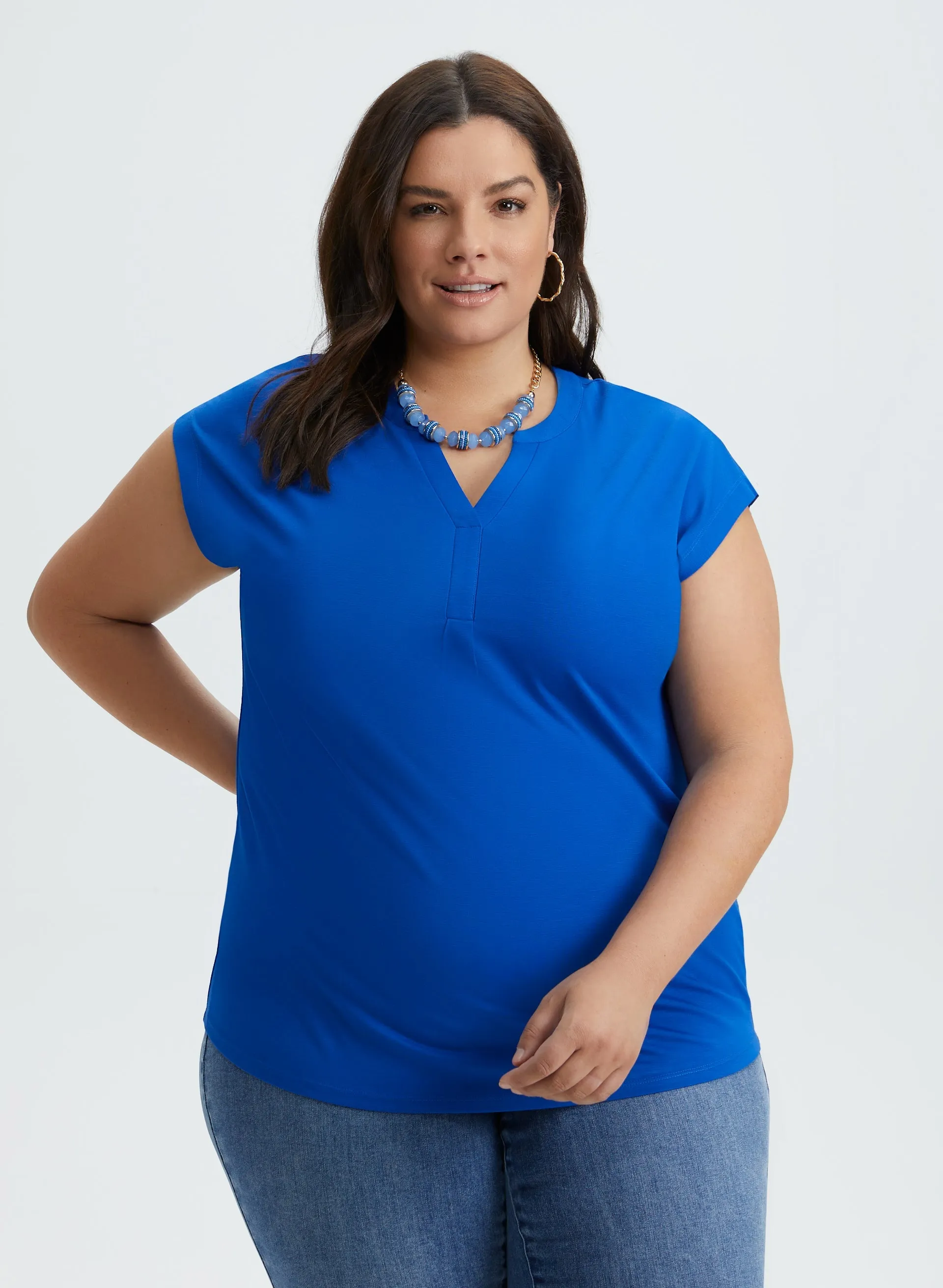 Open V-Neck Tee sold by Laura product image thumbnail 5