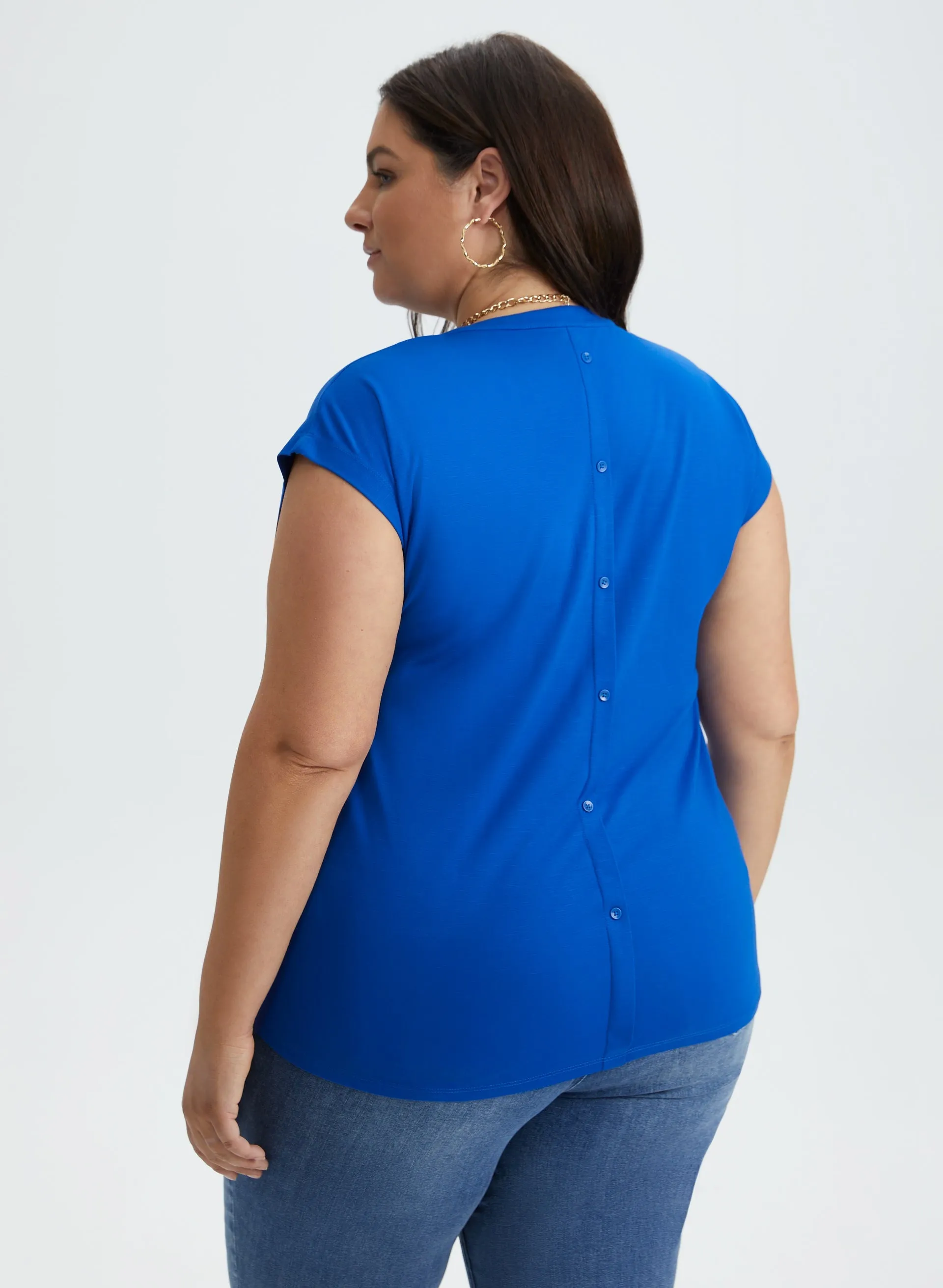 Open V-Neck Tee sold by Laura product image thumbnail 4