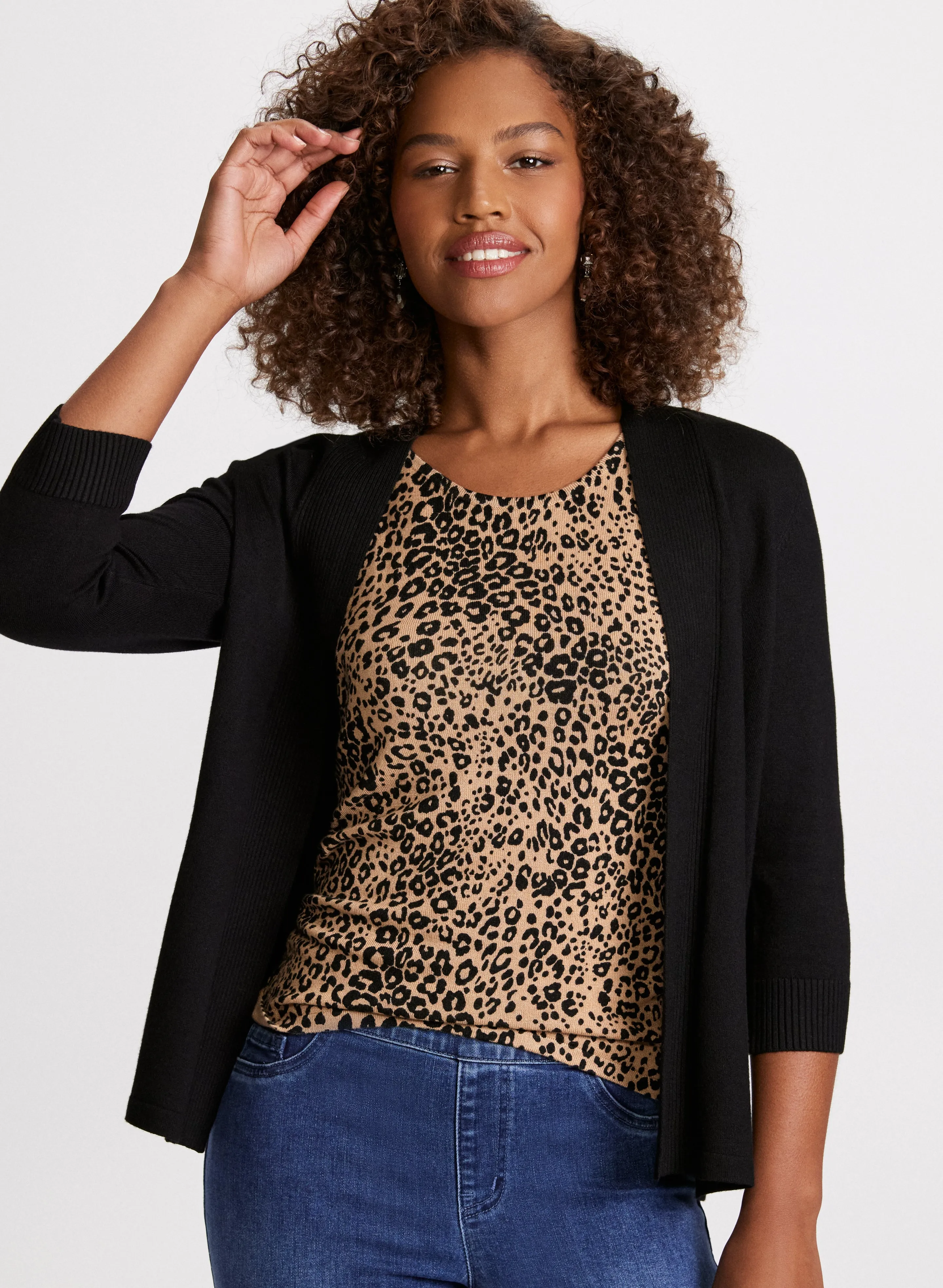 Pointelle Stitch Cardigan sold by Laura