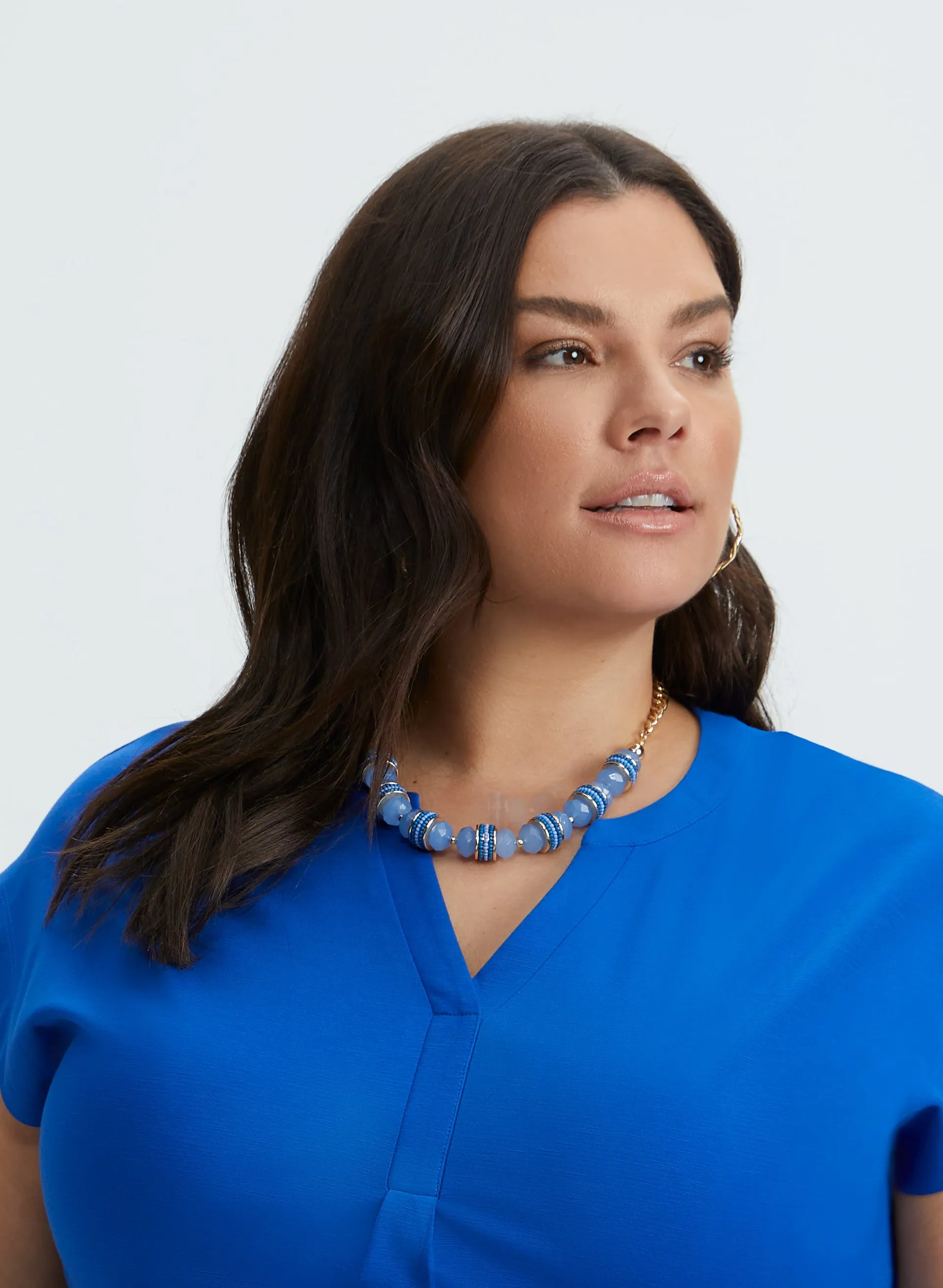 Open V-Neck Tee sold by Laura product image thumbnail 2