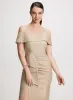 Metallic Off-the-Shoulder Evening Dress sold by Laura