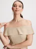 Metallic Off-the-Shoulder Evening Dress sold by Laura