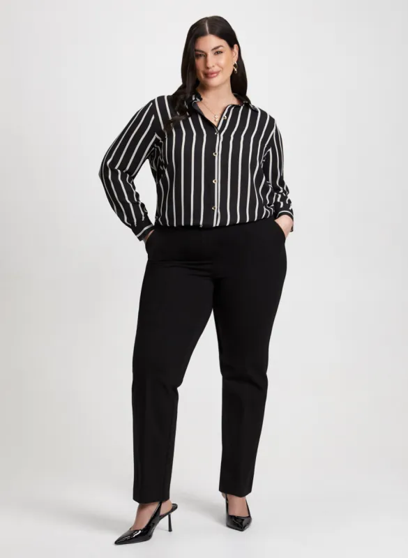 Striped Blouse & Straight Leg Pants sold by Laura