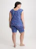 Heart & Flower Print PJ Set sold by Laura