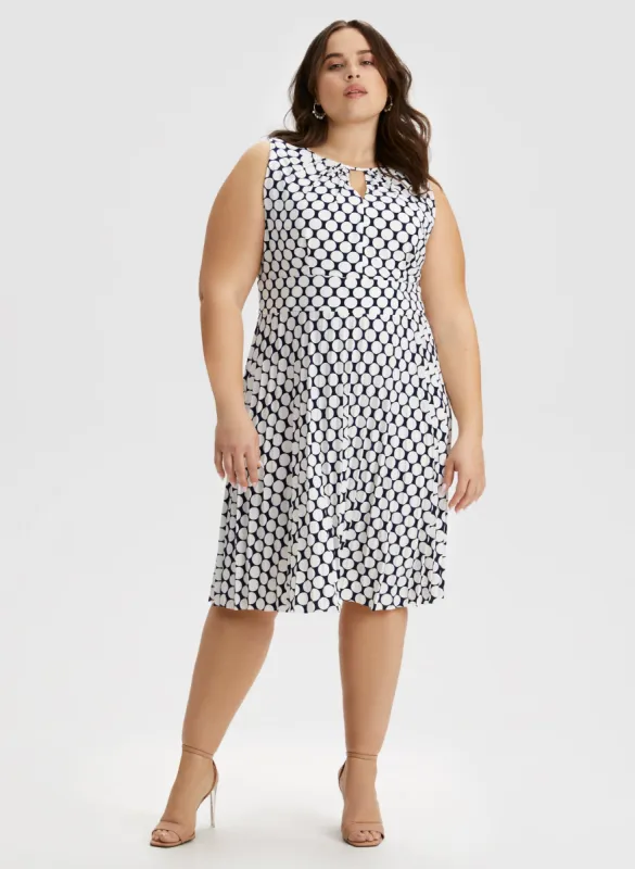 Polka Dot Print Dress sold by Laura