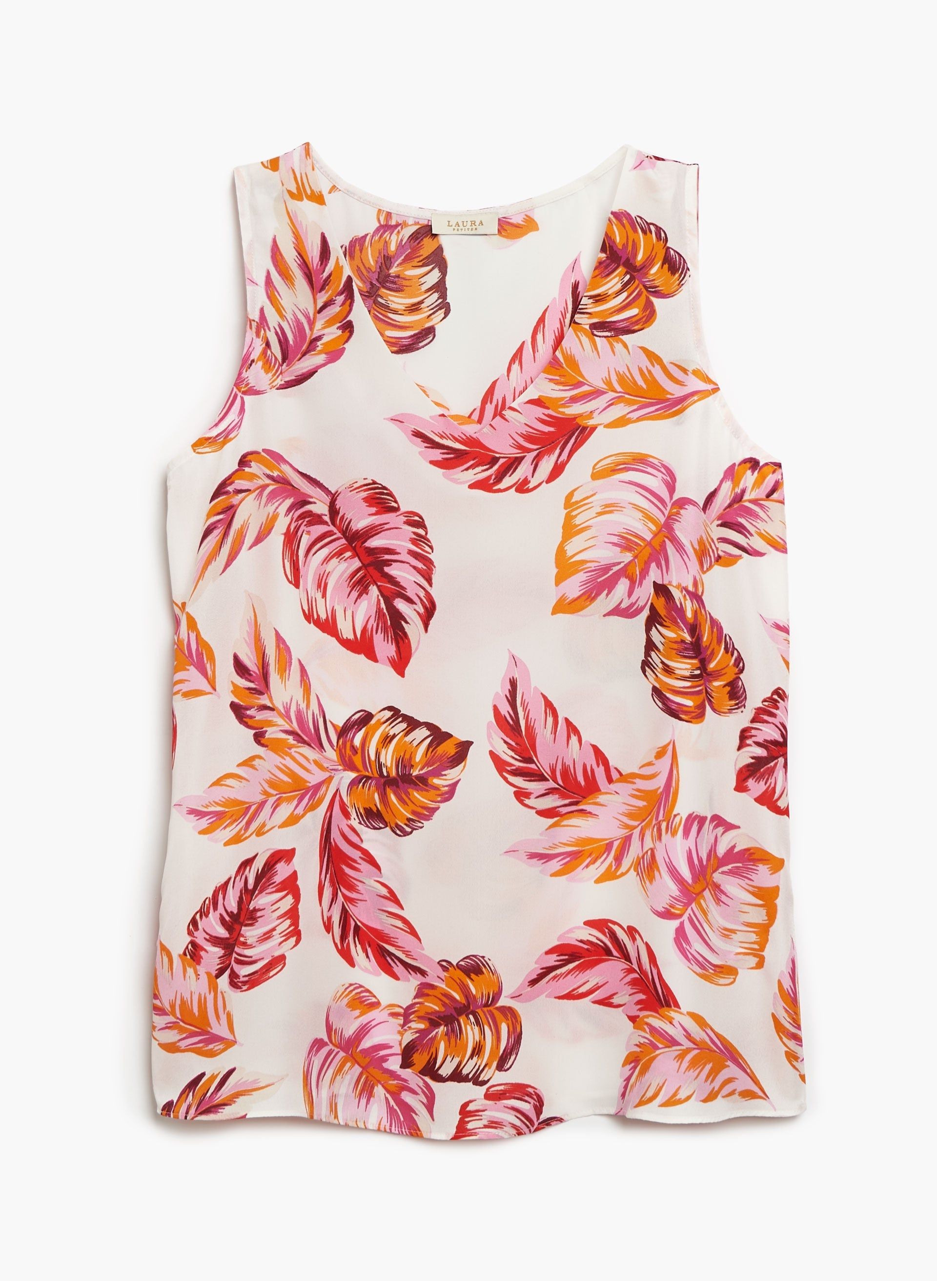Palm Leaf Print Sleeveless Blouse sold by Laura product image thumbnail 5