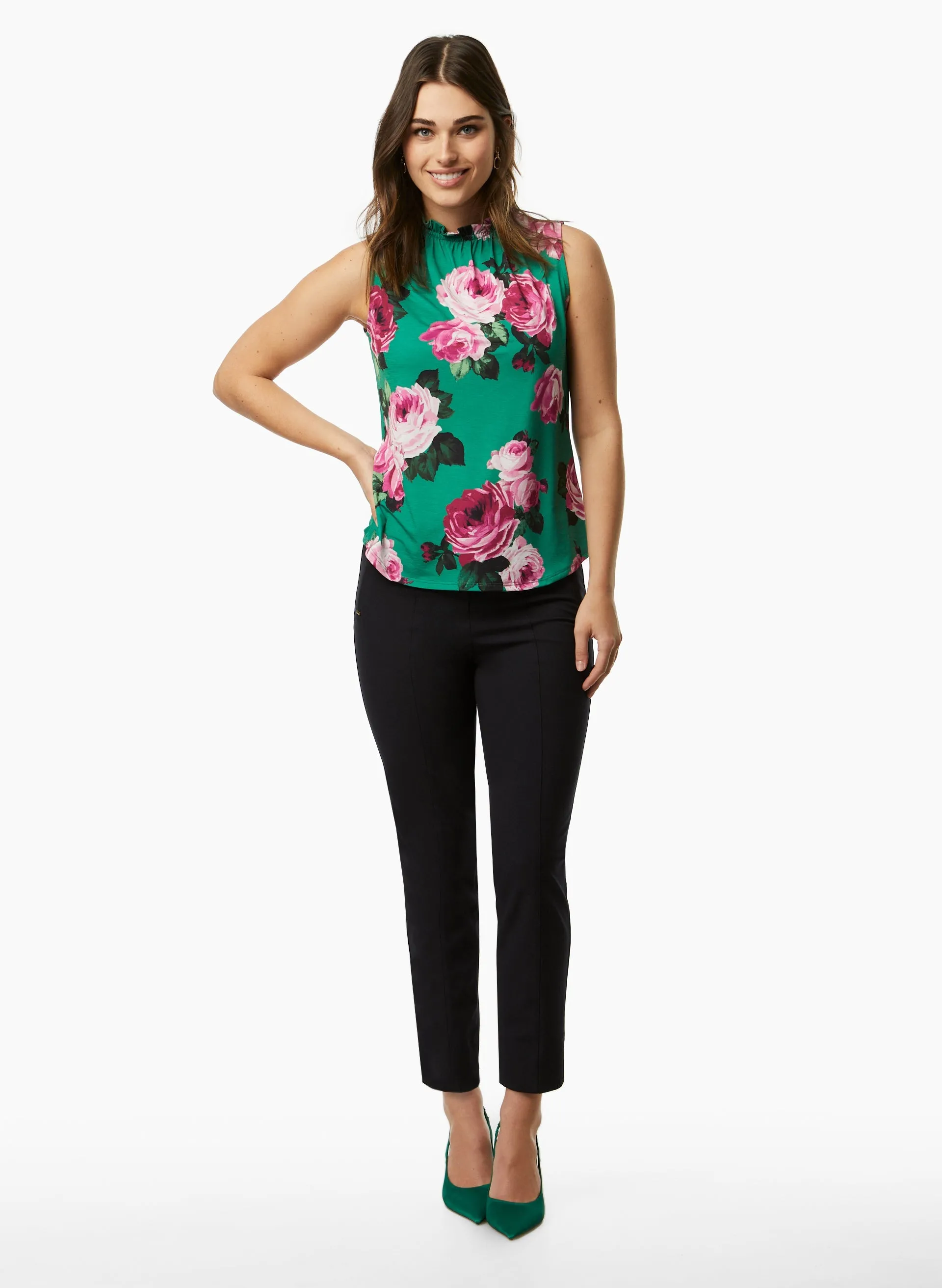 Ruffle Detail Sleeveless Top sold by Laura product image thumbnail 3