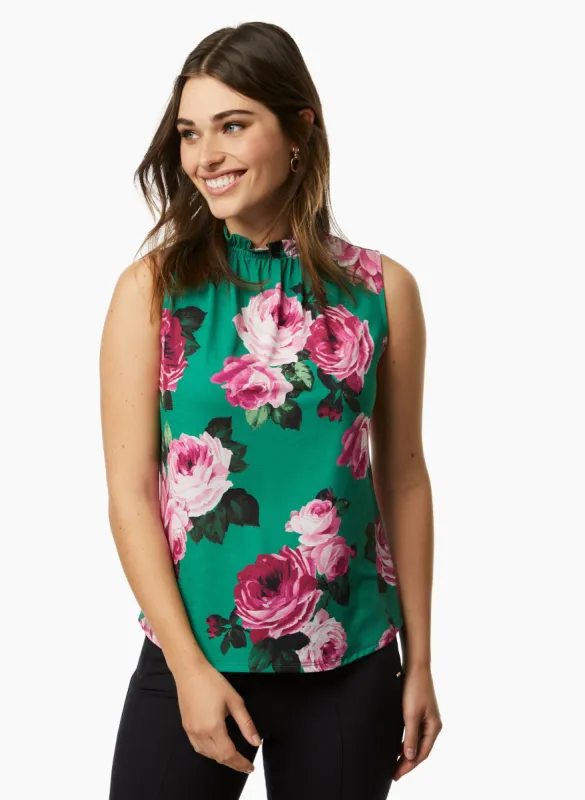 Ruffle Detail Sleeveless Top sold by Laura