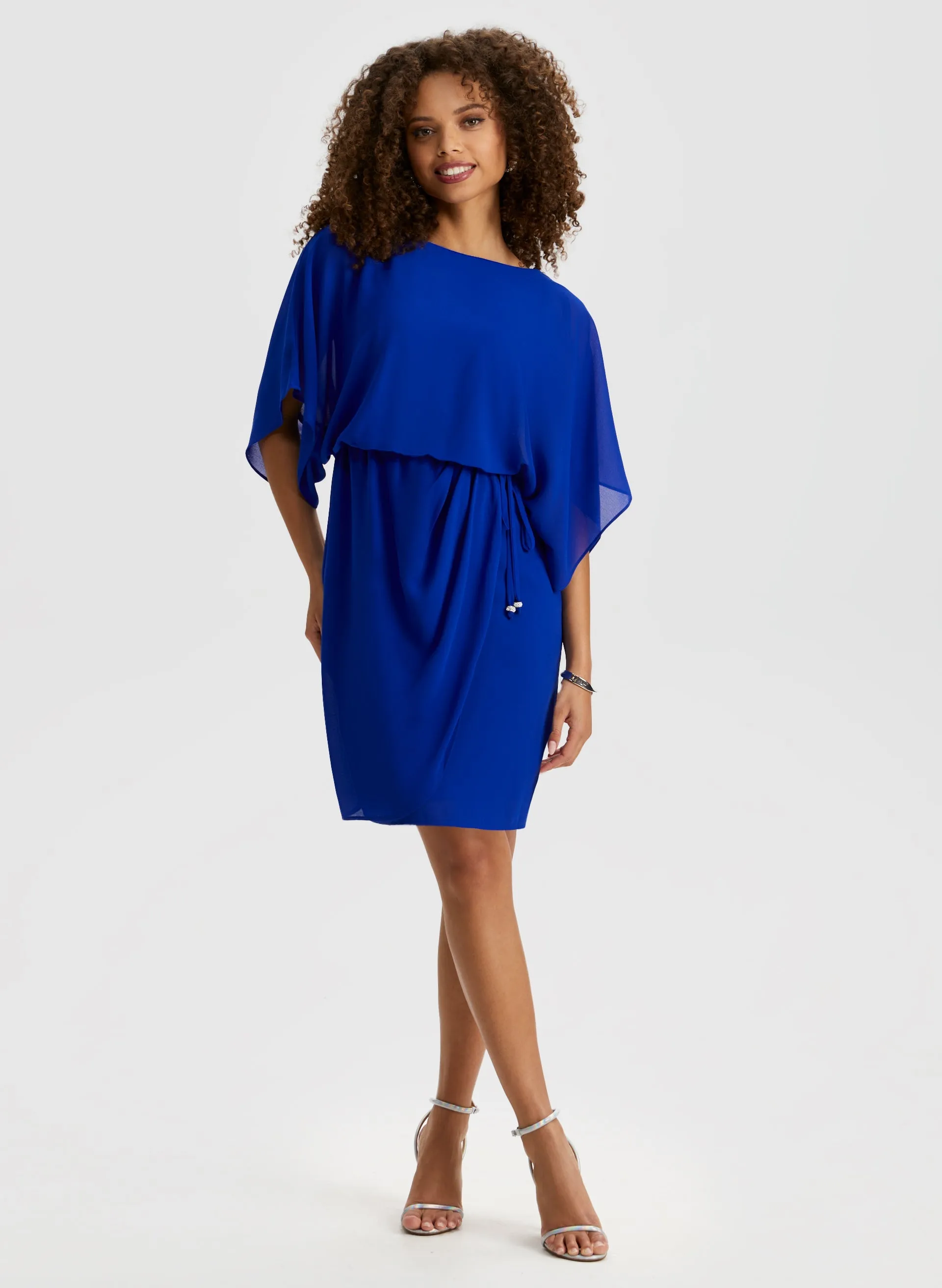 Tie Waist Chiffon Dress sold by Laura