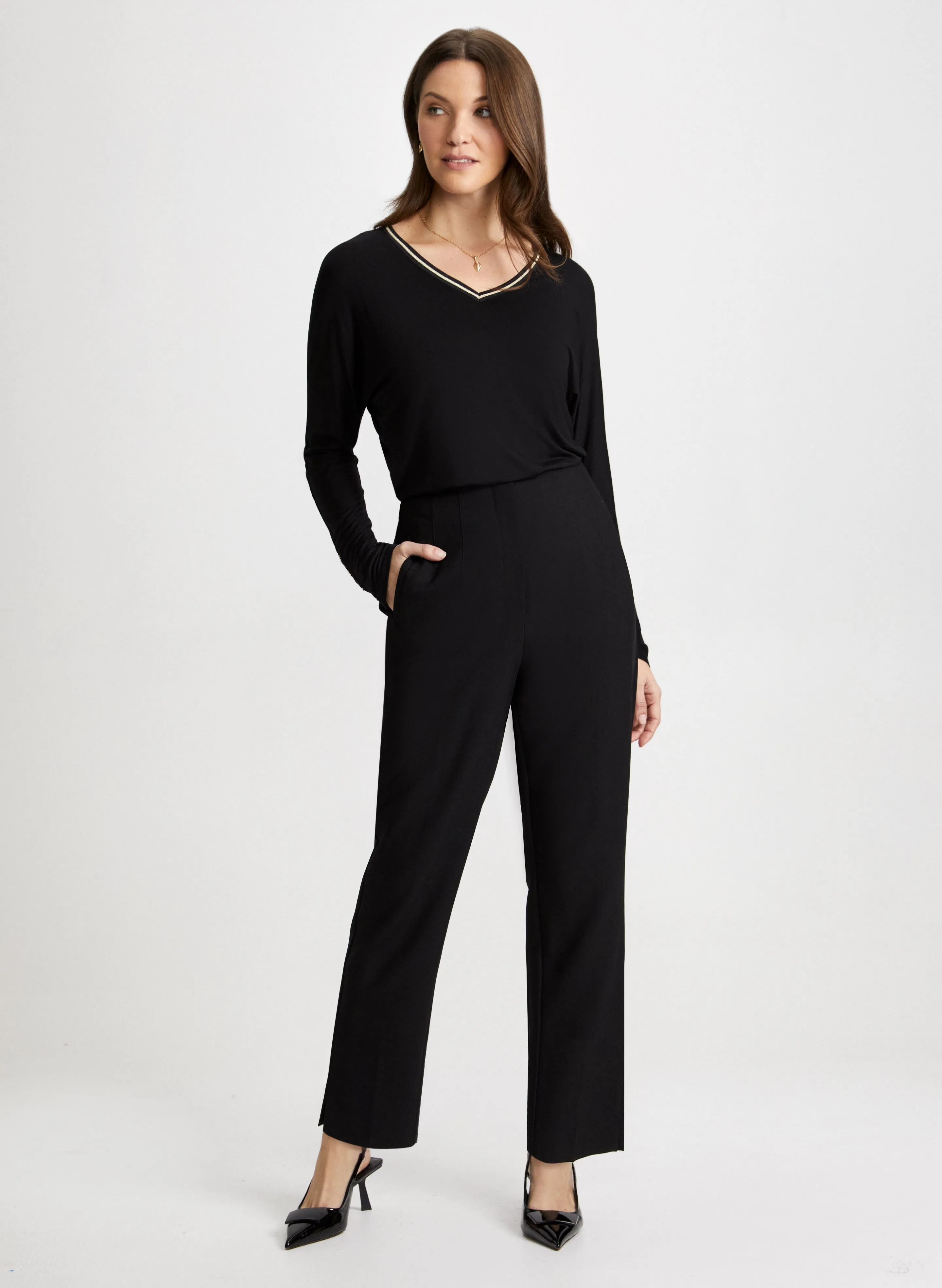 Dolman Sleeve Top & City Fit Pants sold by Laura