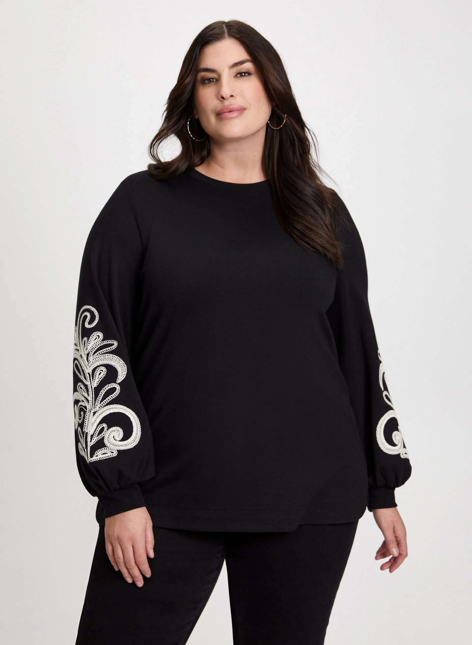 Paisley Print Puffed Sleeve Top sold by Laura