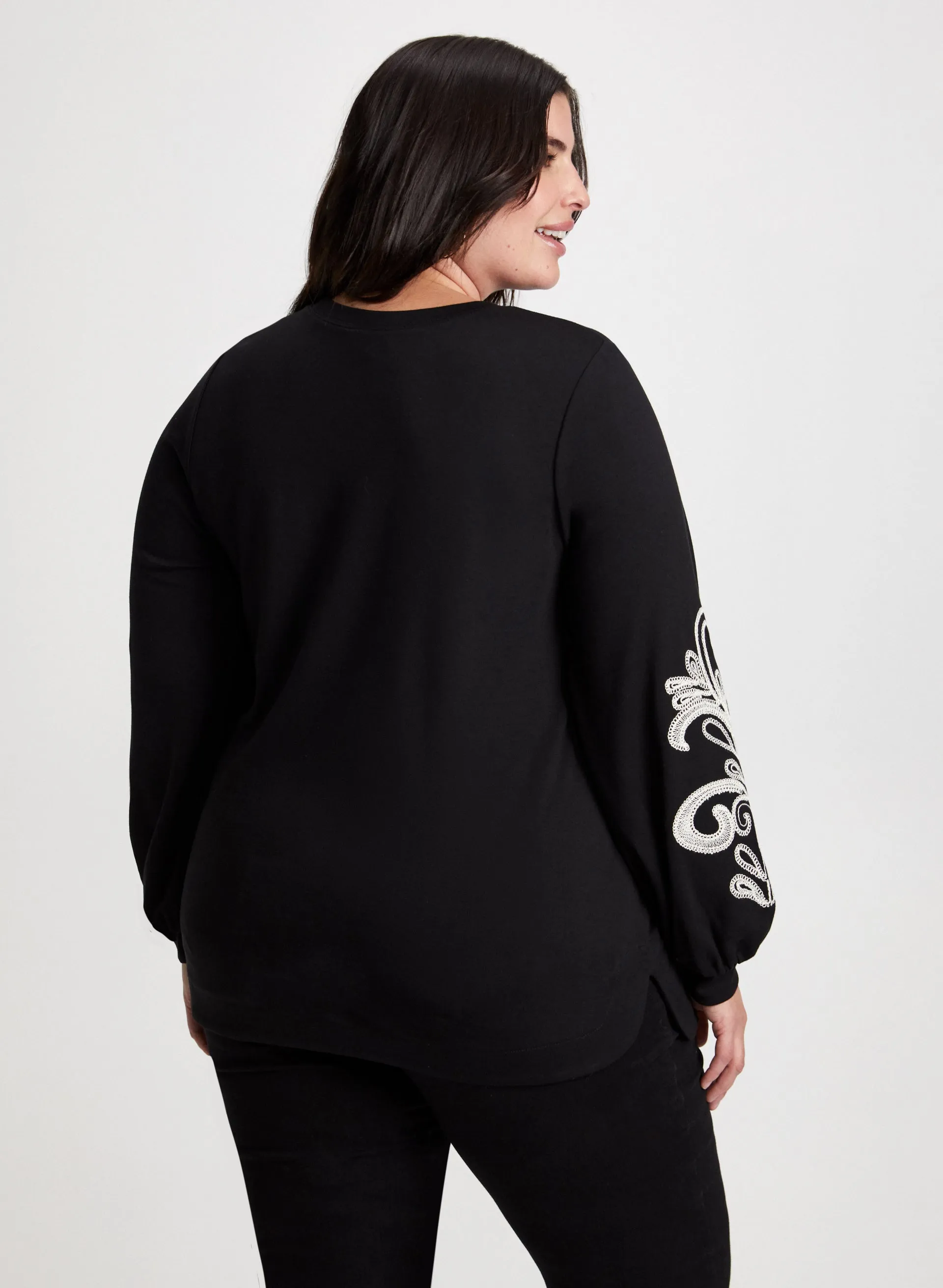 Paisley Print Puffed Sleeve Top sold by Laura product image thumbnail 4