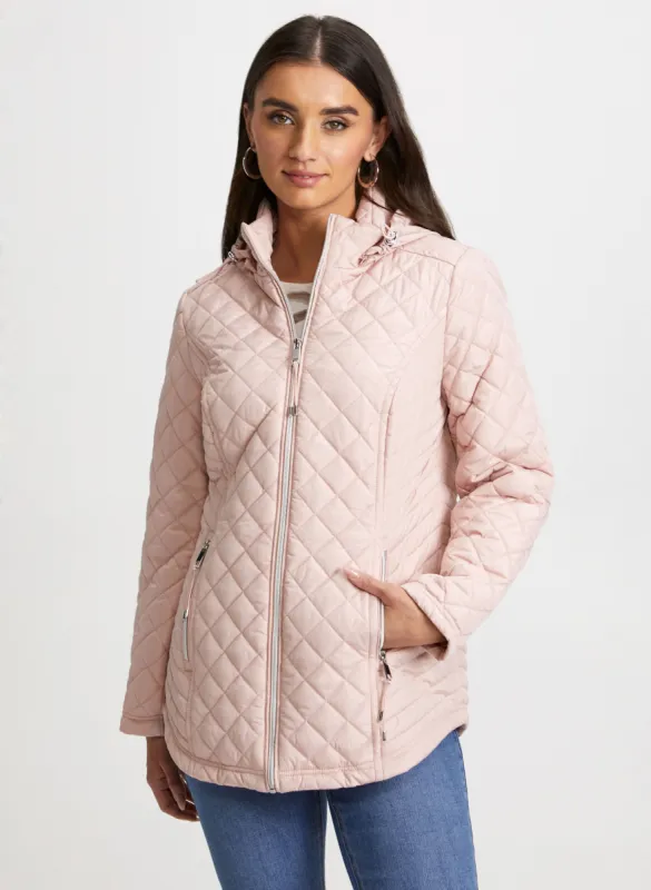 Quilted Zip Front Coat sold by Laura