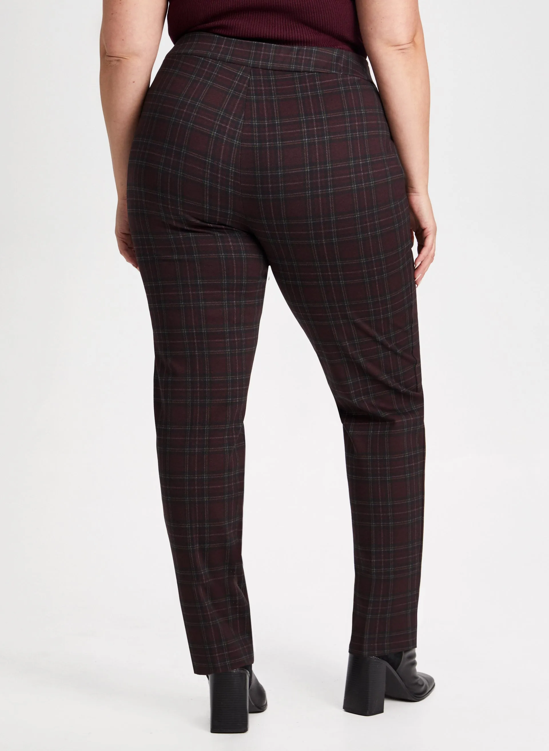 Pull-On Plaid Motif Pants sold by Laura product image thumbnail 2