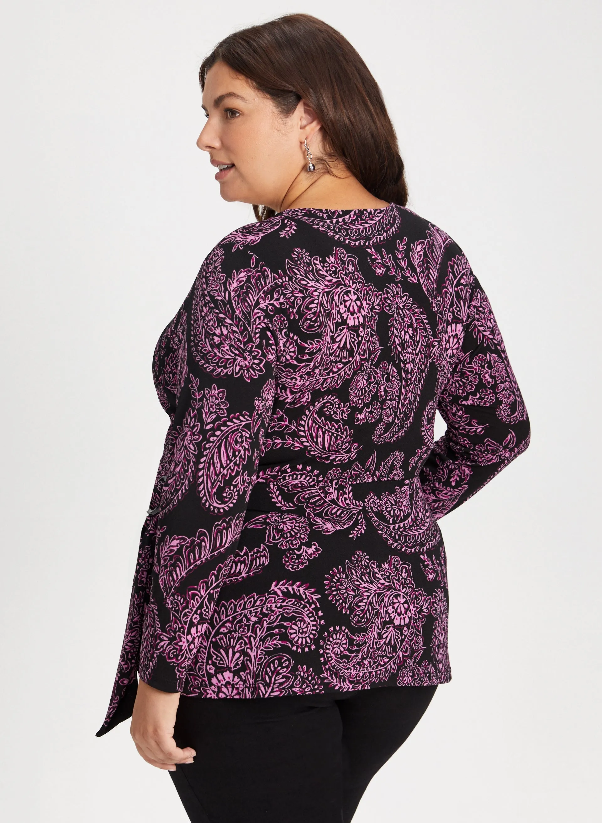 Paisley Print Cross Front Top sold by Laura product image thumbnail 4