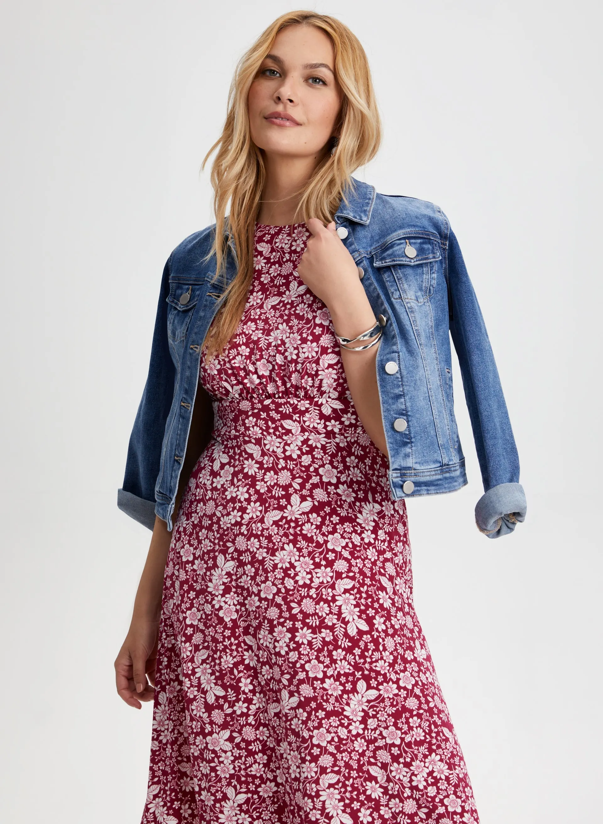 Sleeveless Floral Print Dress sold by Laura product image thumbnail 5