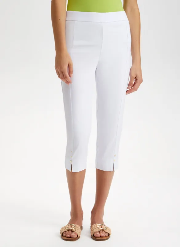 Pull-On Side Slit Capris sold by Laura