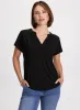 Flutter Sleeve V-Neck Top sold by Laura