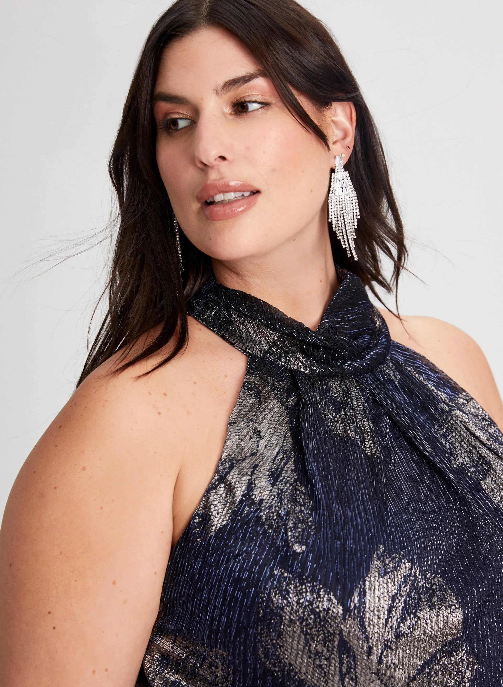 Floral Print Halter Neck Dress sold by Laura product image thumbnail 2