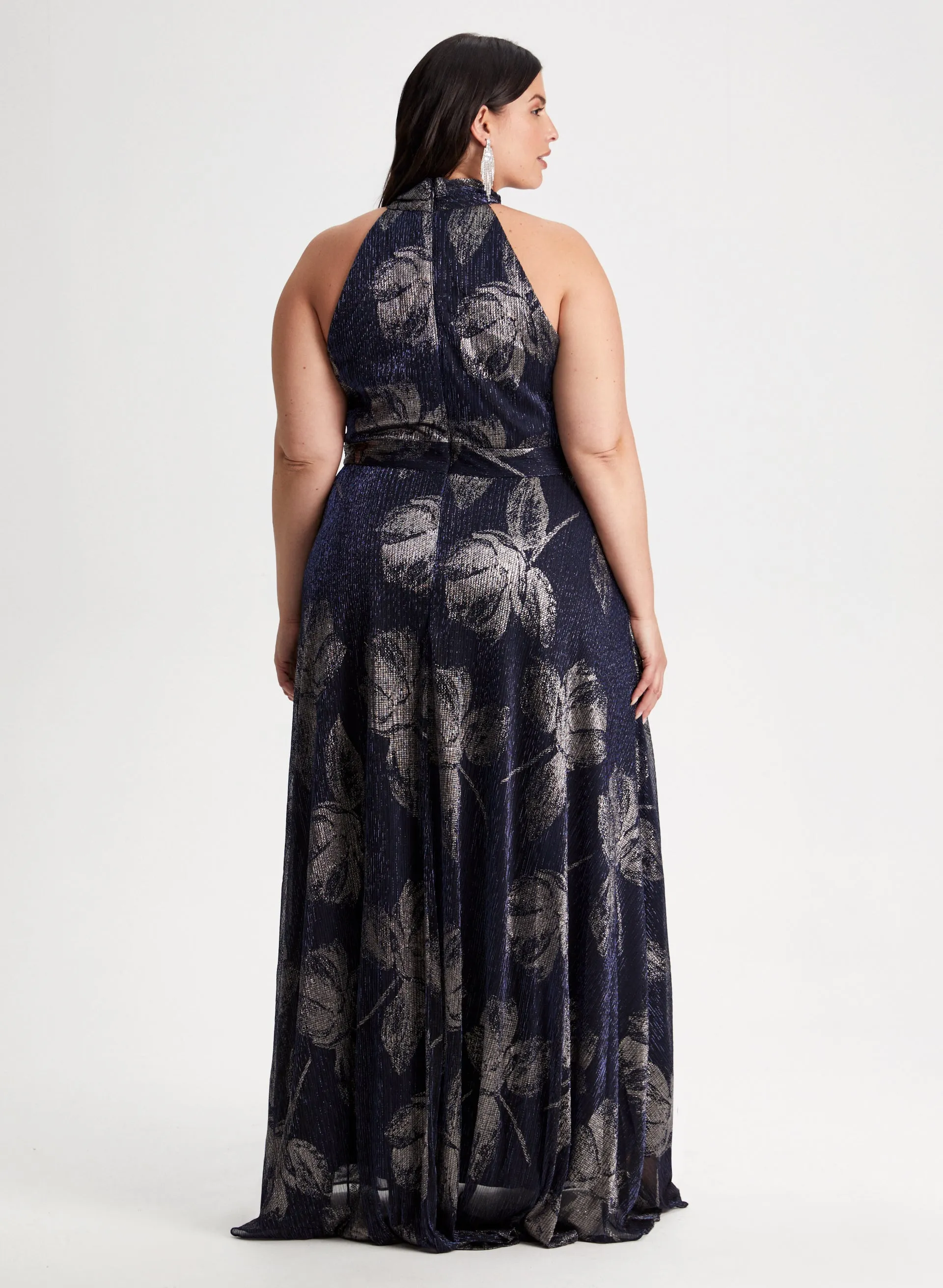 Floral Print Halter Neck Dress sold by Laura product image thumbnail 4