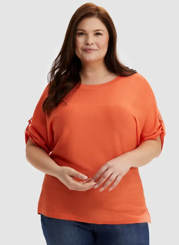 Joseph Ribkoff - Sleeve Detail Sweater sold by Laura