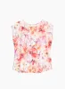 Cap Sleeve Floral Print Top sold by Laura