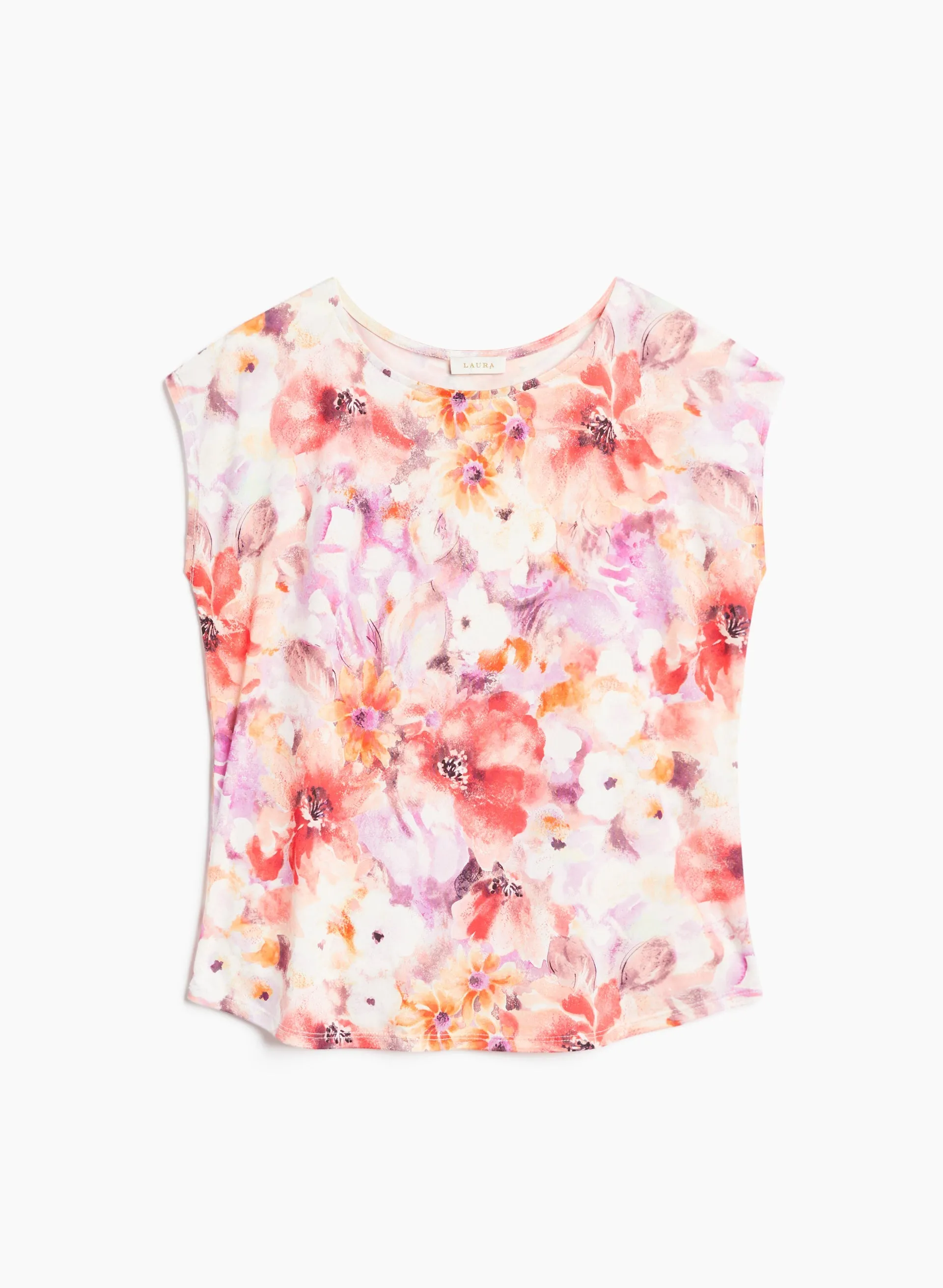Cap Sleeve Floral Print Top sold by Laura product image thumbnail 5
