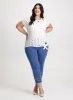 Tie-Front Eyelet Top sold by Laura