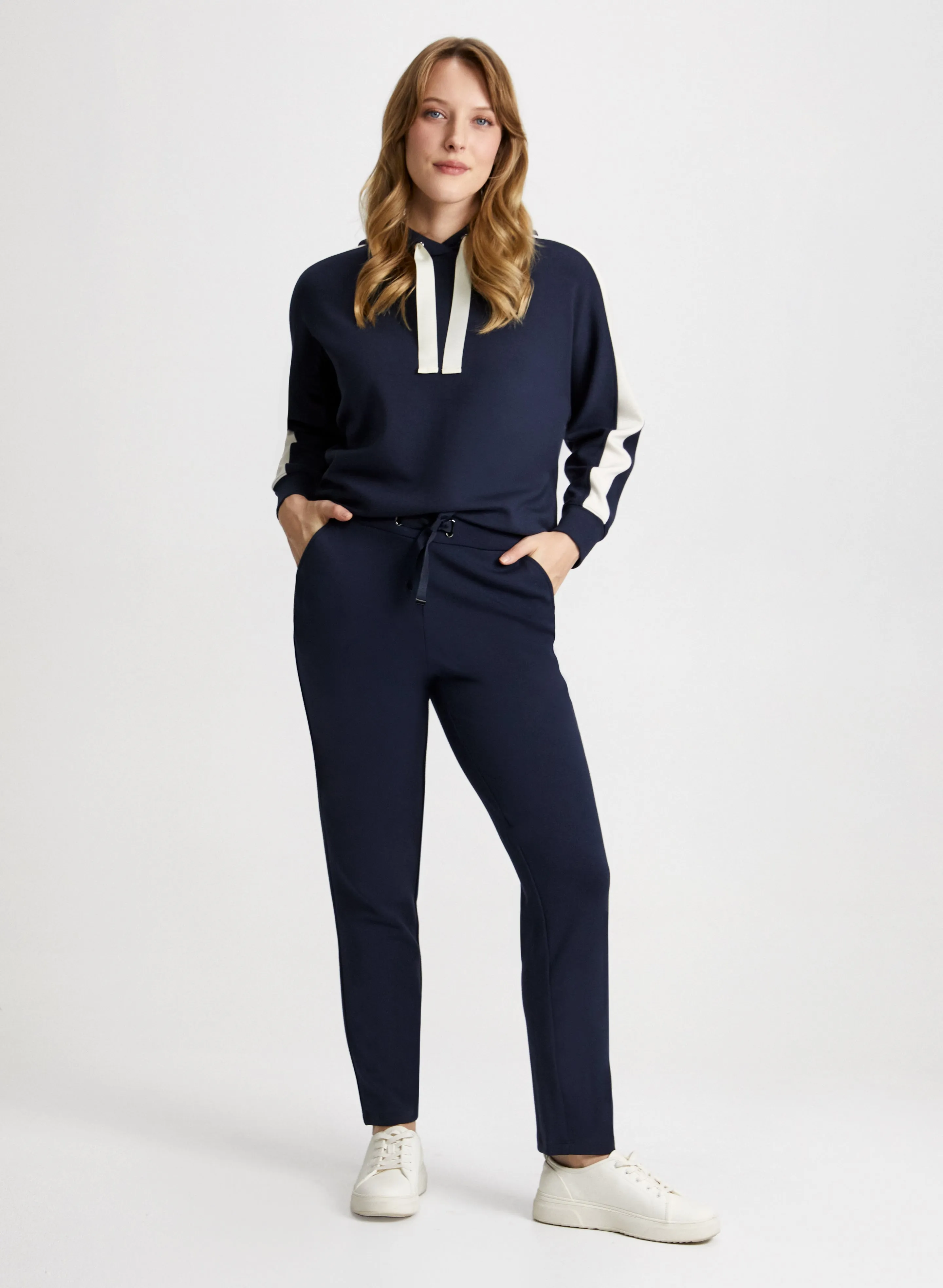 Contrast Trim Hooded Top & Joggers sold by Laura