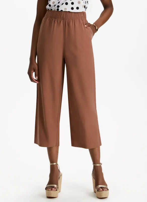 Pull-On Tencel Gaucho Pants sold by Laura