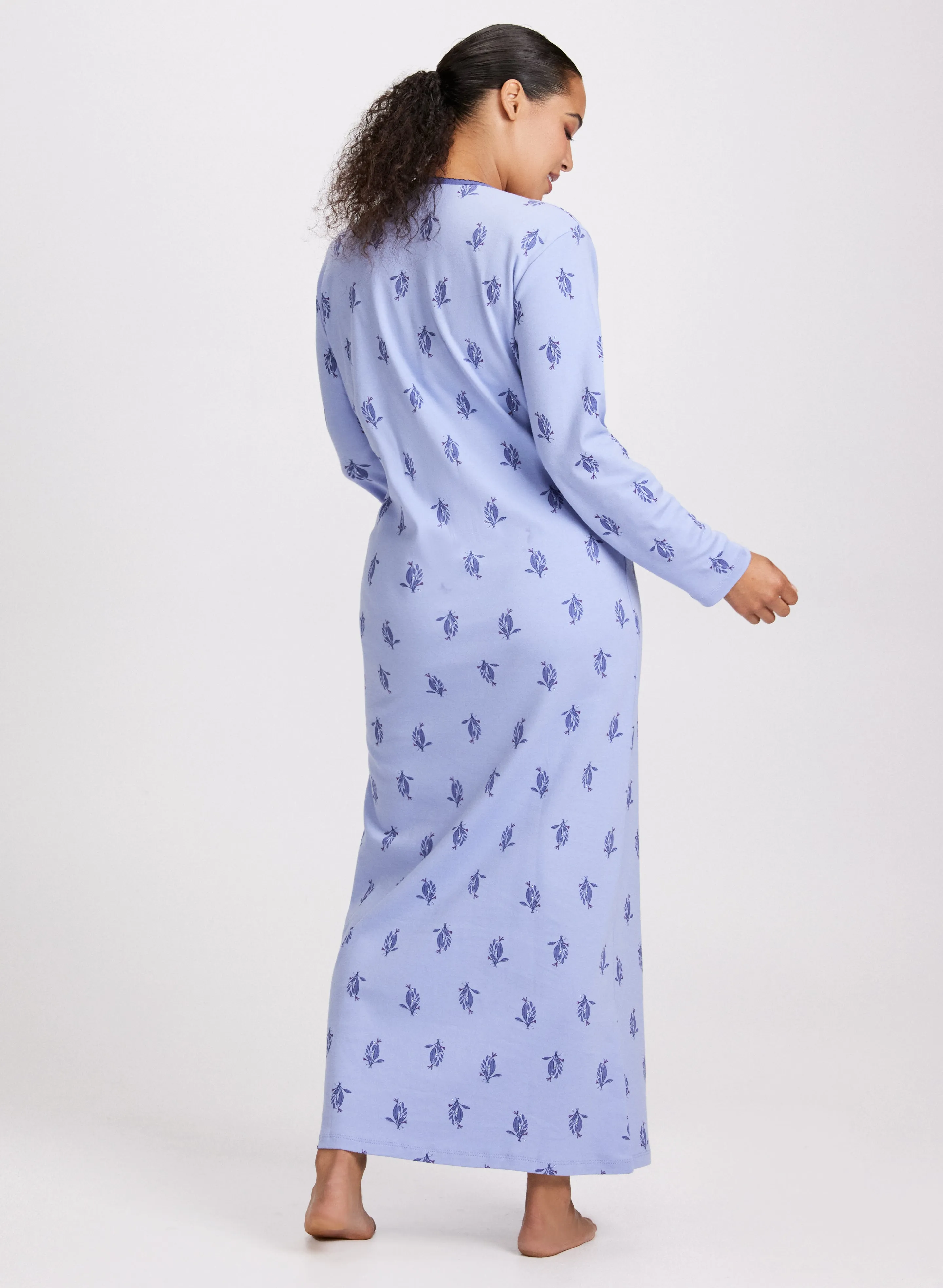 Floral Print Long Nightgown sold by Laura product image thumbnail 3