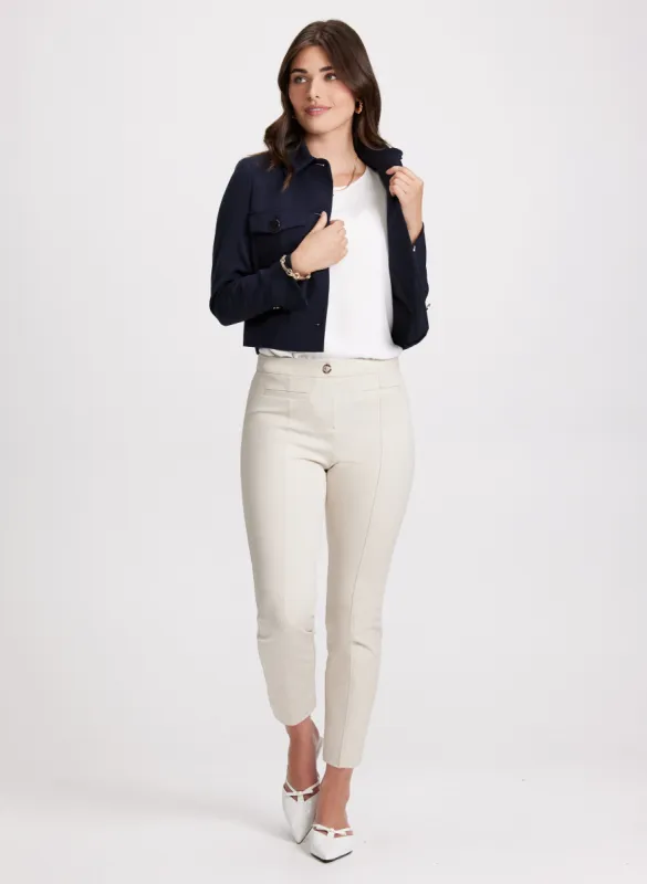 Cropped Twill Jacket & Ankle-Length Pants sold by Laura