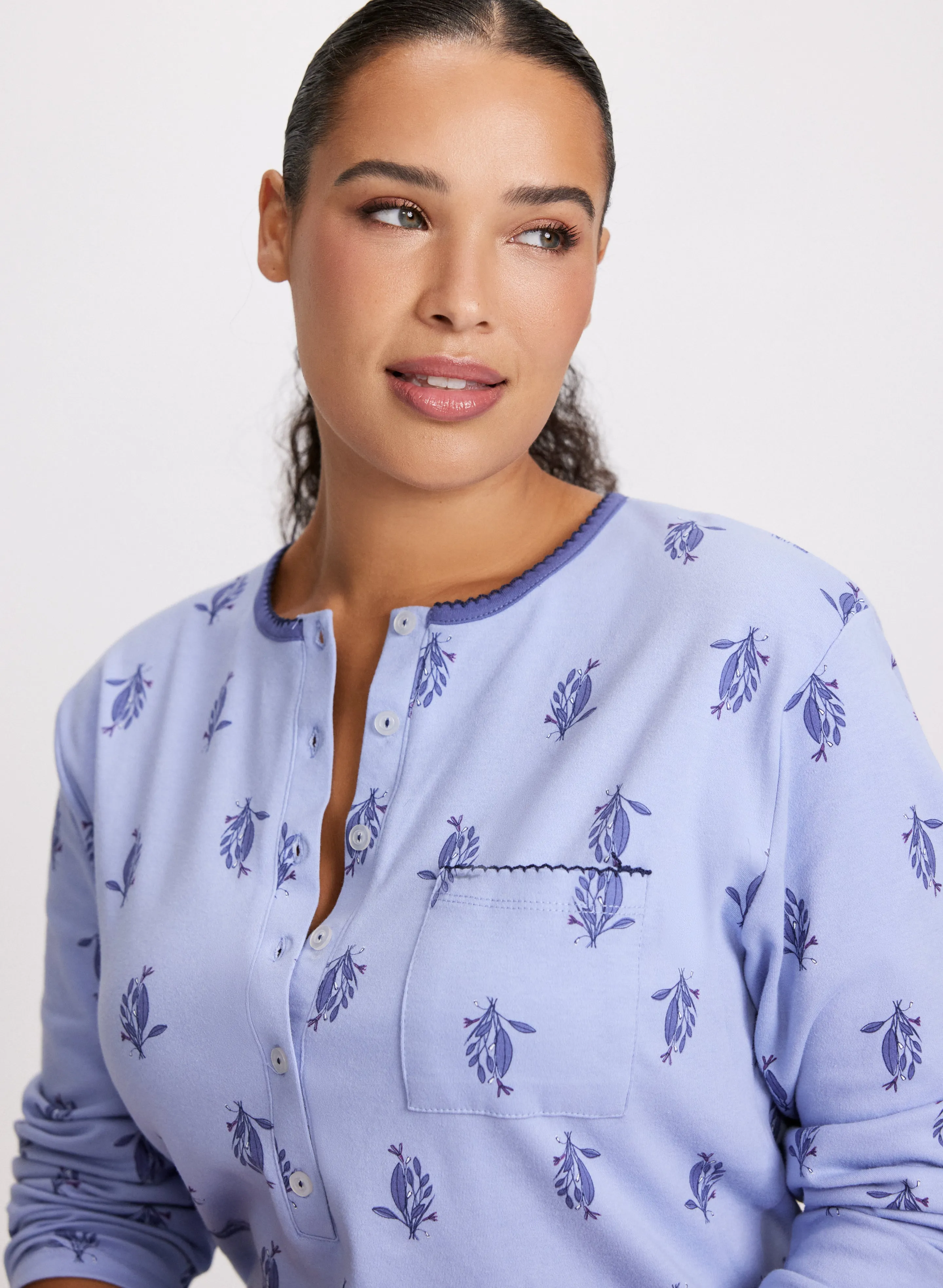 Floral Print Long Nightgown sold by Laura product image thumbnail 5