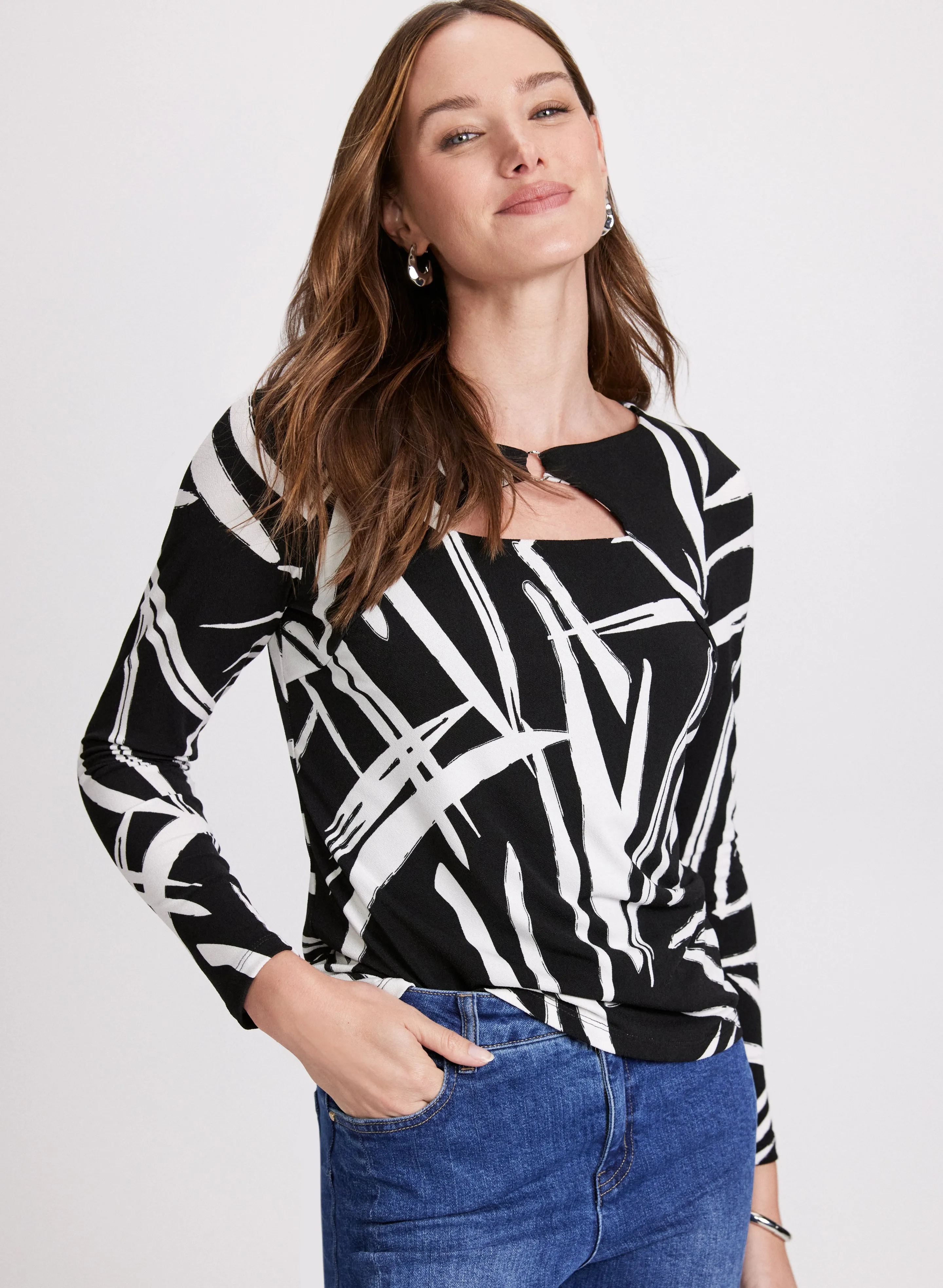 Printed Crepe Top sold by Laura product image thumbnail 5