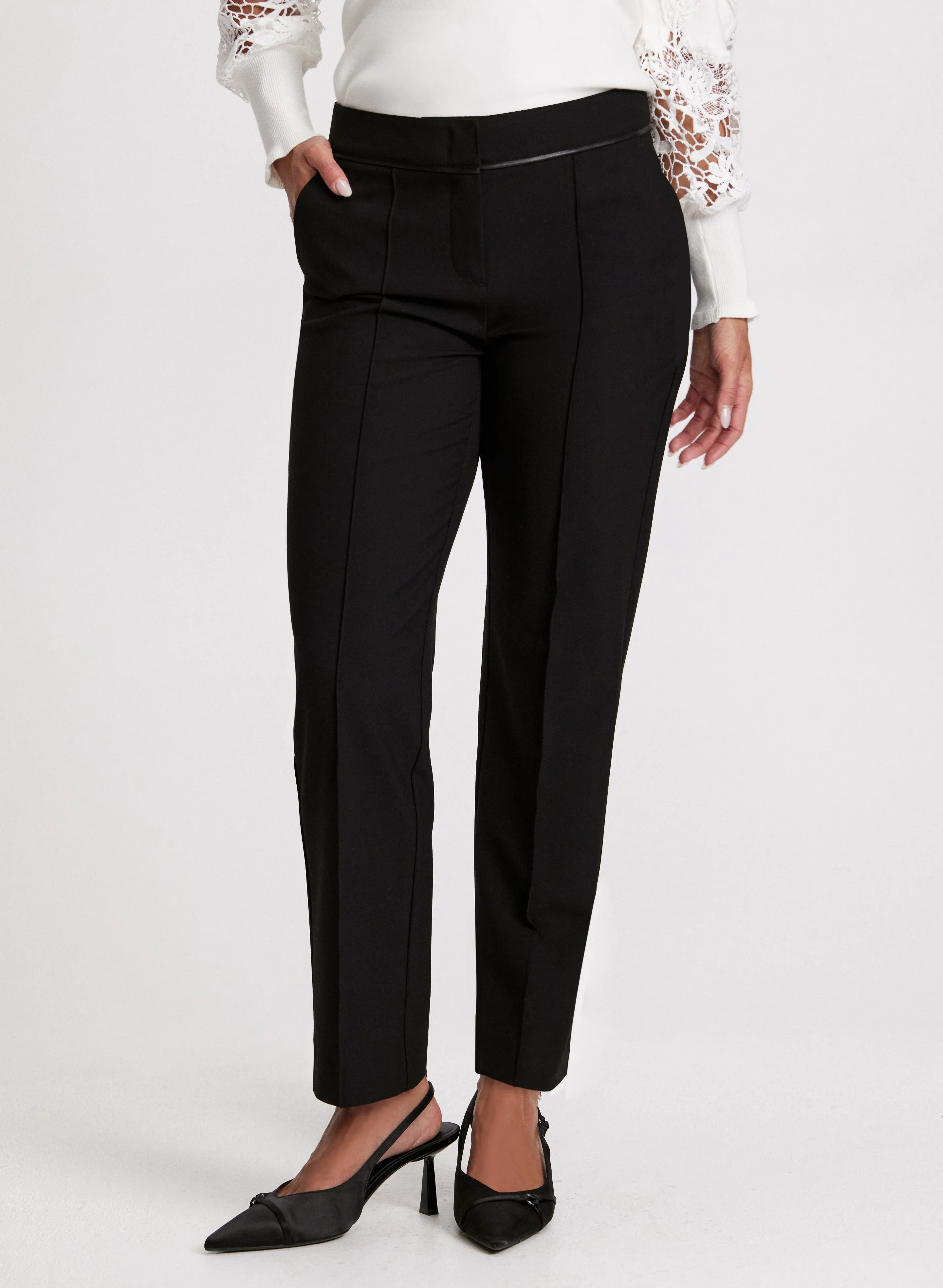 Emma Straight-Leg Pants - Short sold by Laura