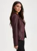Snap Detail Faux Suede Jacket sold by Laura