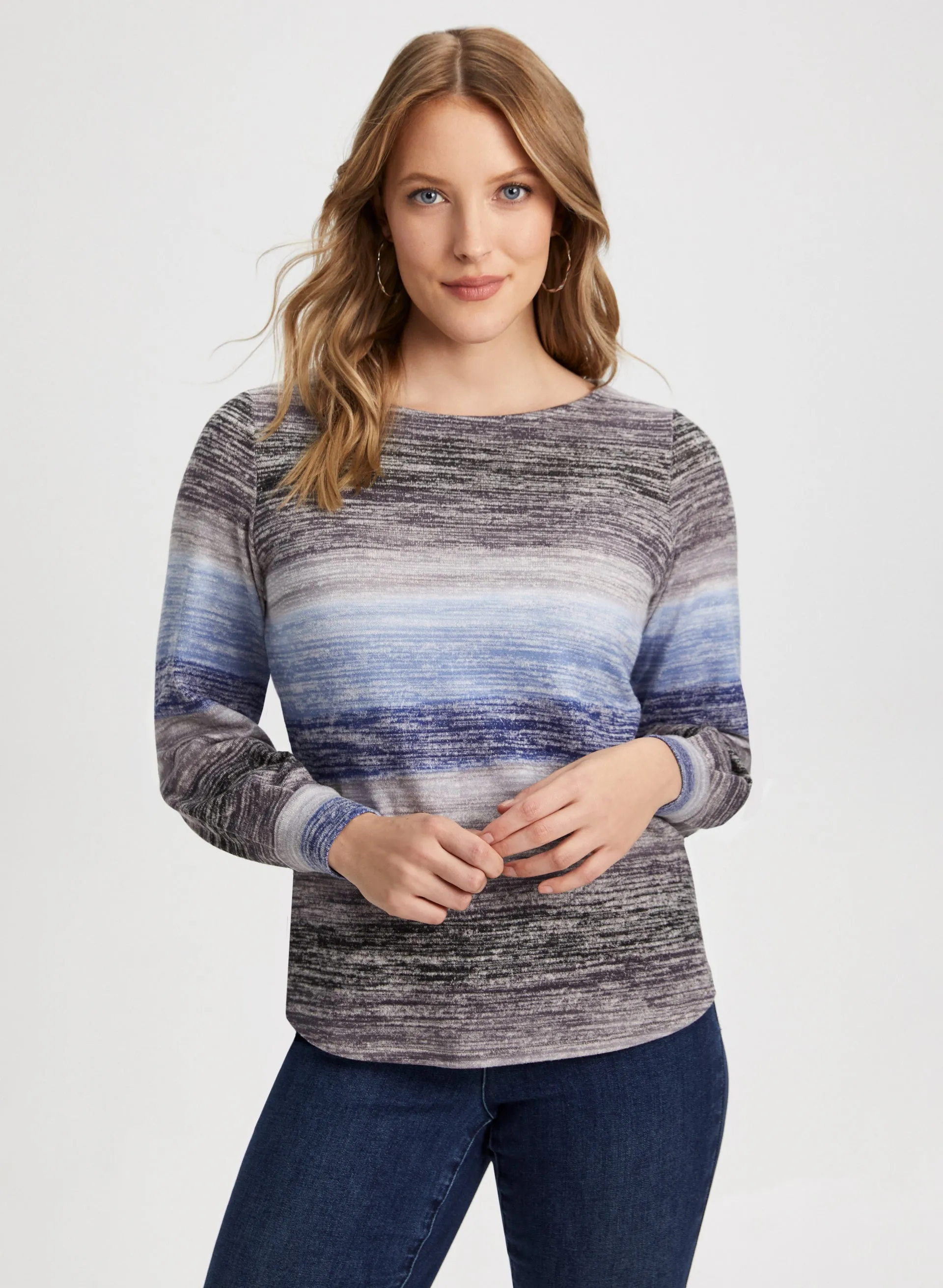 Stripe Print Top sold by Laura