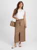 Crochet Cap Sleeve Top & Front Slit Midi Skirt sold by Laura