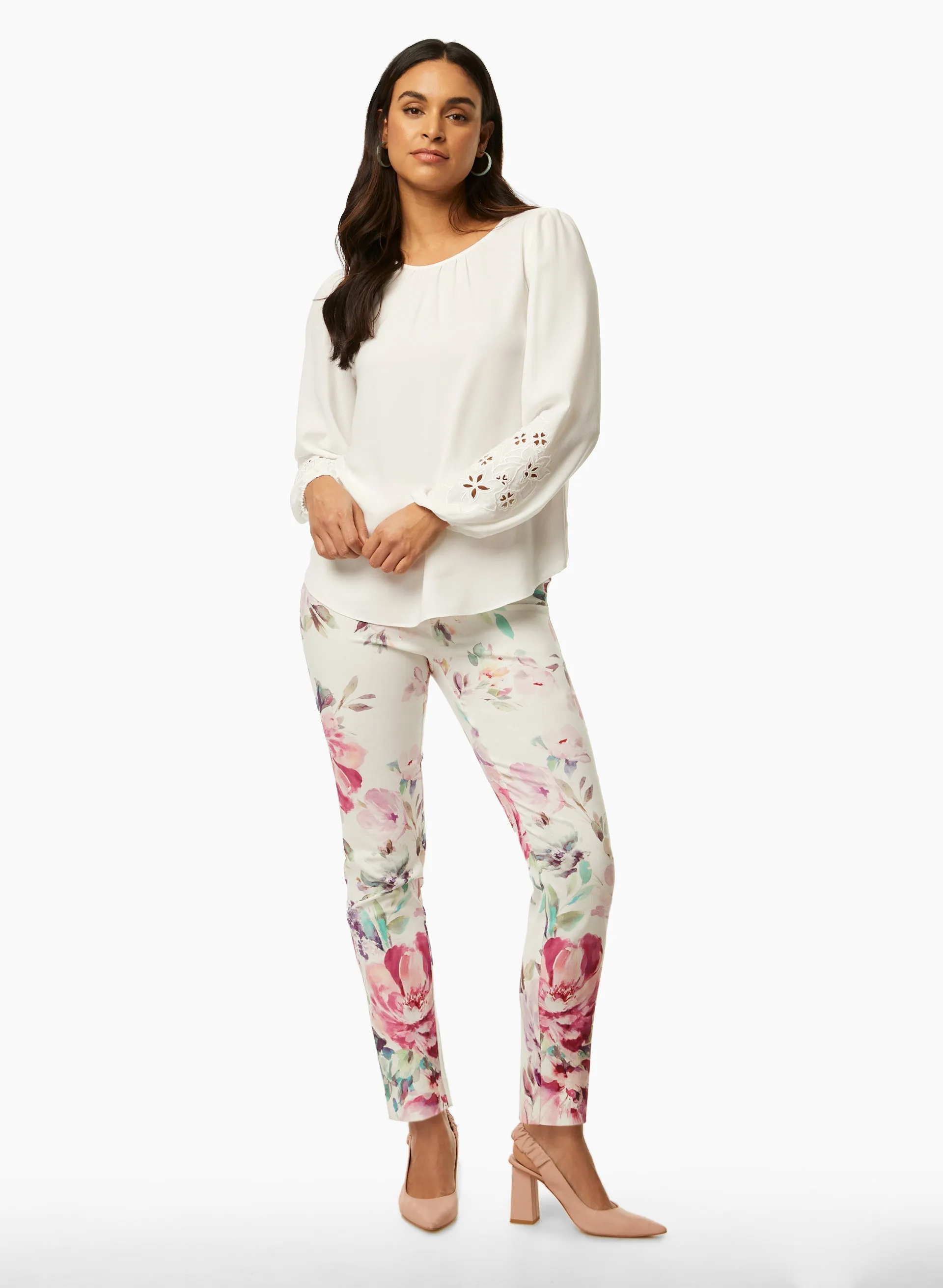 Pull-On Floral Print Pants sold by Laura product image thumbnail 3