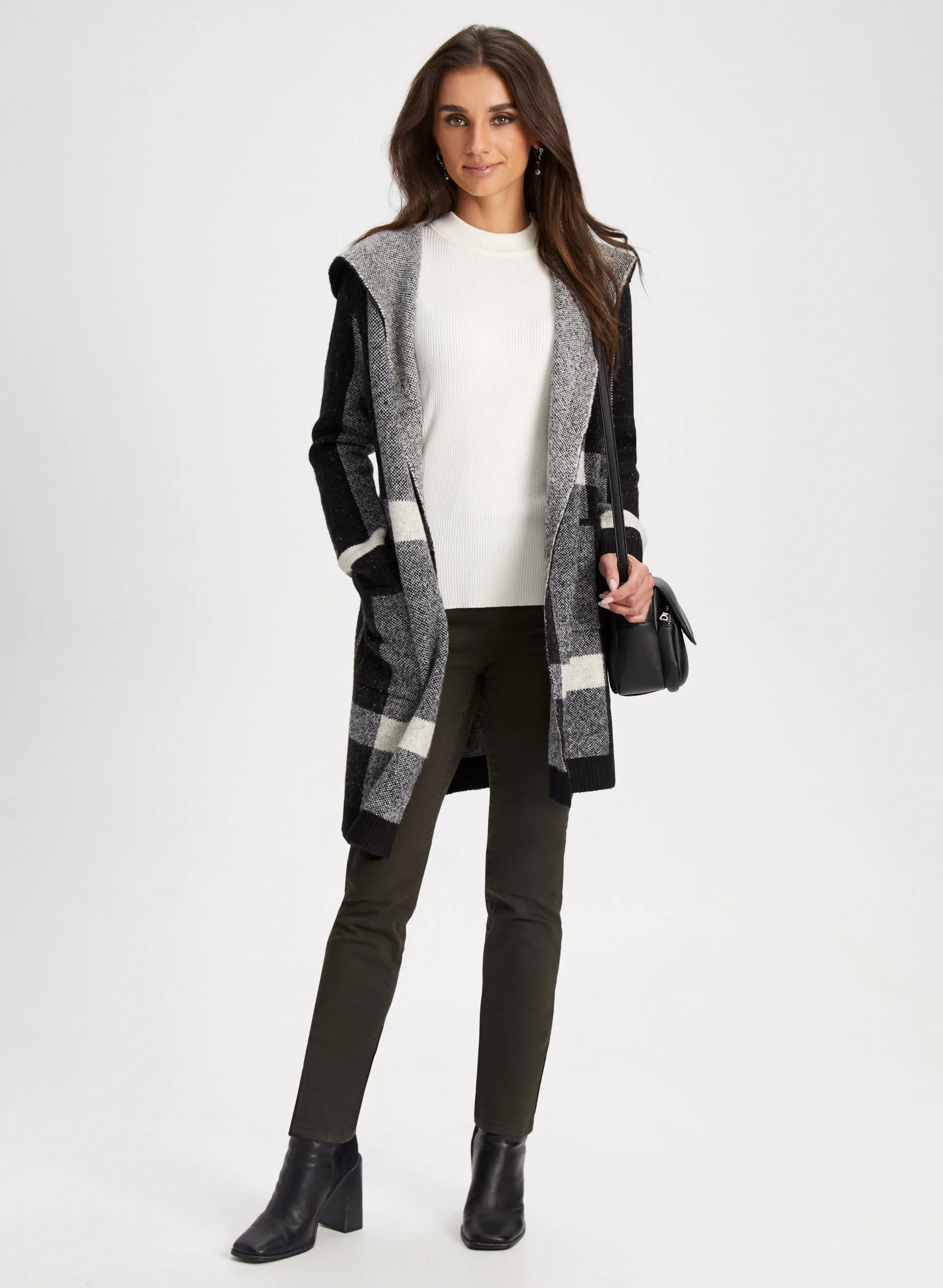 Plaid Motif Coatigan sold by Laura product image thumbnail 3